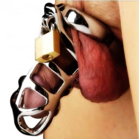 Chastity Steel Lock Device for Men STKBDSM-009