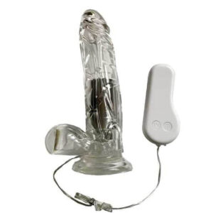 Crystal lover jelly dildo with suction cup