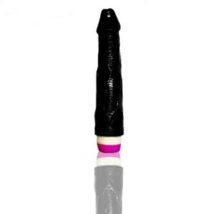 Super Natural Black Silicone Dildo STKDVP-040
