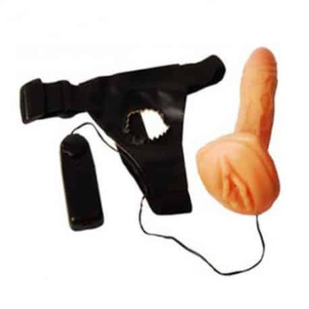 STRAP ON VIBRATING WITH ATTACHED VAGINA STKSOD-005-sextoyinkolkata.com