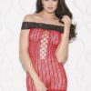 La Di Da Net Red Chemise