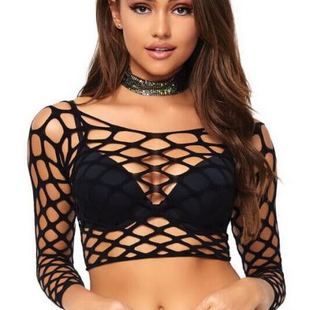 Pothole Net Crop Top